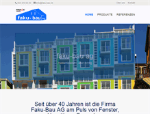 Tablet Screenshot of faku-bau.ch